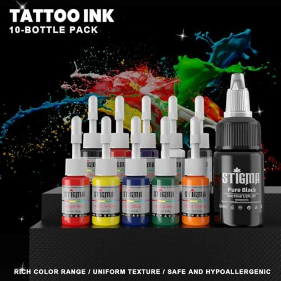 Complete wireless tattoo gun kit with rotary pen design for beginners and professionals includes 2 rechargeable batteries 20 ca